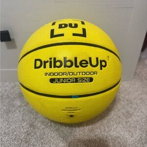 Dribble Up DU Junior Size Indoor/Outdoor Basketball — Yellow